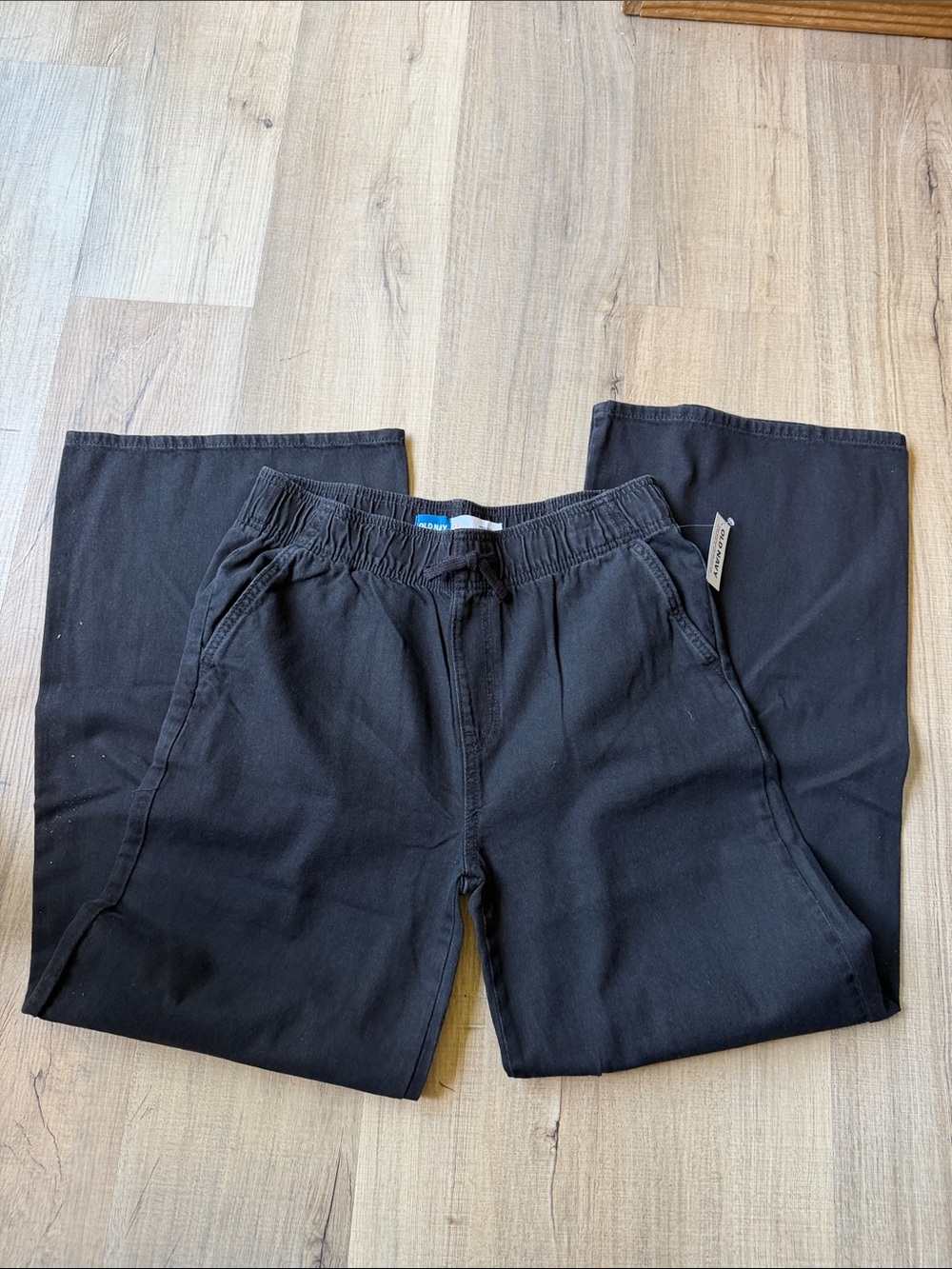 Gurls Black Jeans Elastic Waist Pants